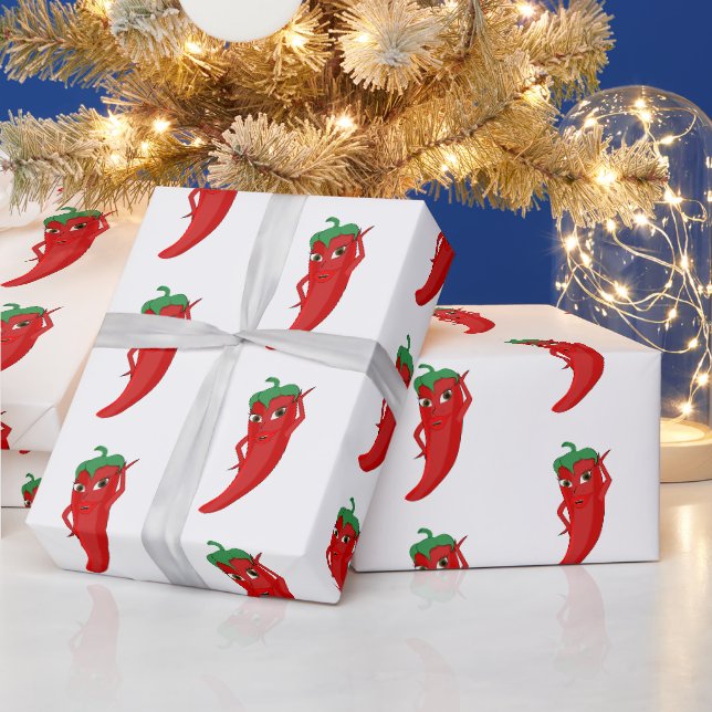 Papier Cadeau Dessin Motif Hot Pepper Diva (Vacances)