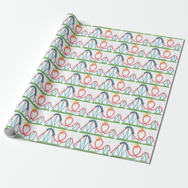 Papier Cadeau Dessous de verre à roulettes (Déroulé)