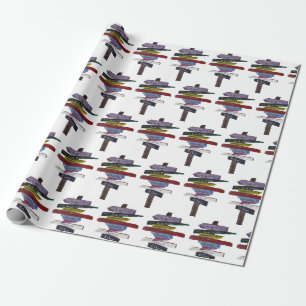 Papier Cadeau Destinations d'Escalades emballage papier