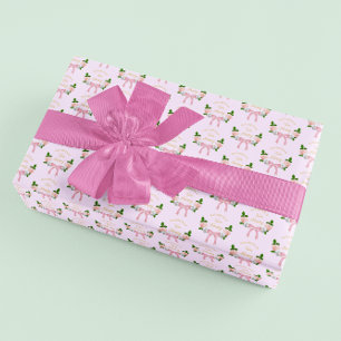 Papier Cadeau Deux Fancy Bow Floral Anniversaire