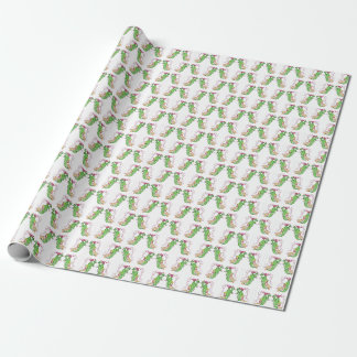Papier Cadeau Deux pois dans un papier d'emballage de cosse