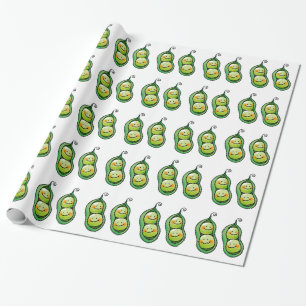 Papier Cadeau Deux pois dans une cosse