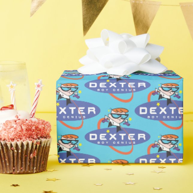 Papier Cadeau Dexter "Boy Genius" (Fête d'anniversaire)