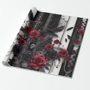 Papier cadeau d'Halloween Vintage gothique