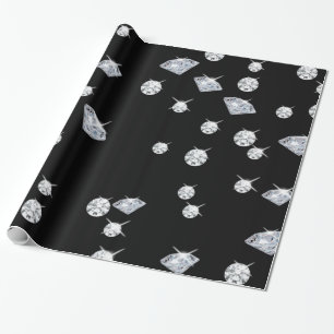 Papier Cadeau Diamants étincelants