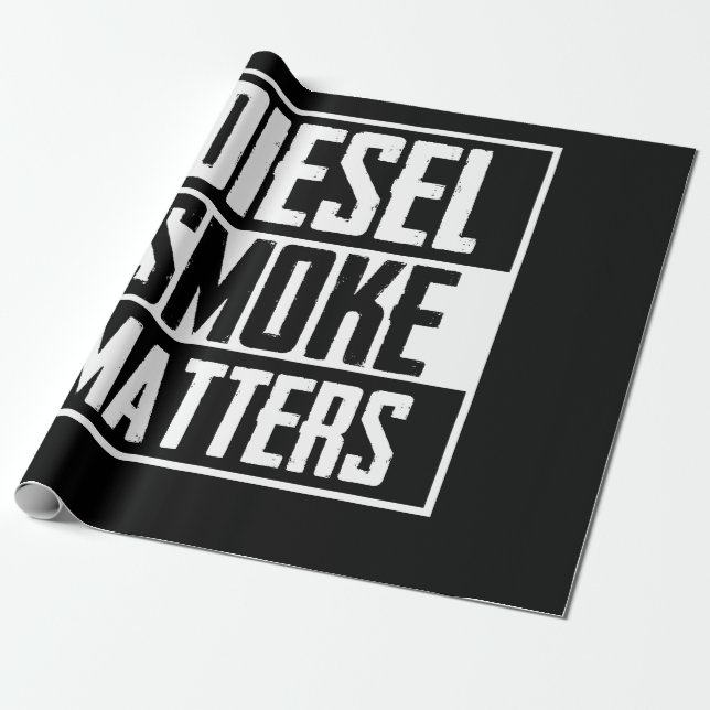 Papier Cadeau DIESEL SMOKE MATTERS Diesel Camion Roll Coal (Déroulé)
