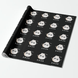 Papier Cadeau Dim-sum Funny Dimsum Math Pun Dark BG