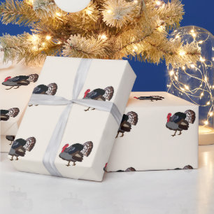Papier Cadeau Dinde Oiseau Dinde