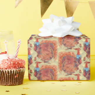 Papier Cadeau Dindon dans la paille