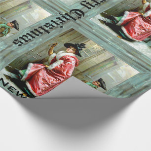Papier Cadeau Dîner de Noël victorien