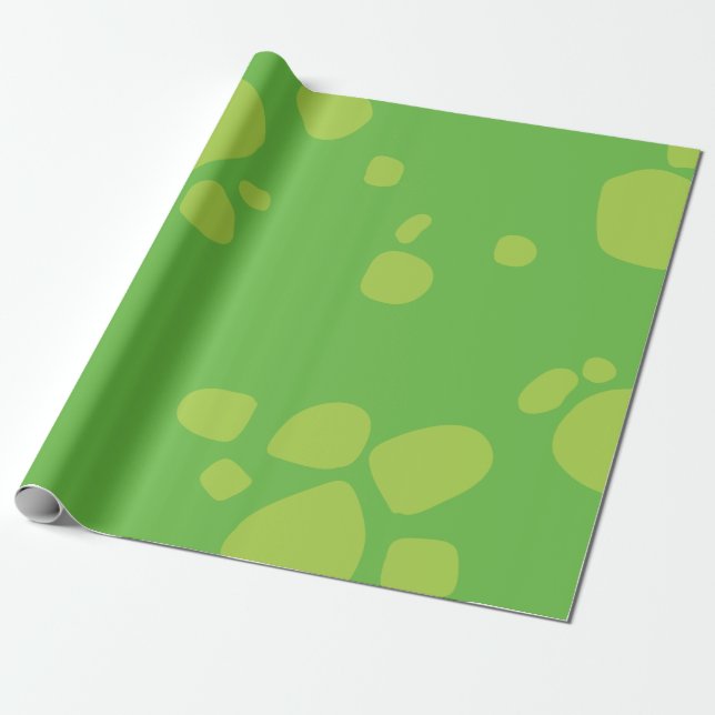 Papier Cadeau Dinosaur Cute 1er Anniversaire Papier d'enveloppem (Déroulé)