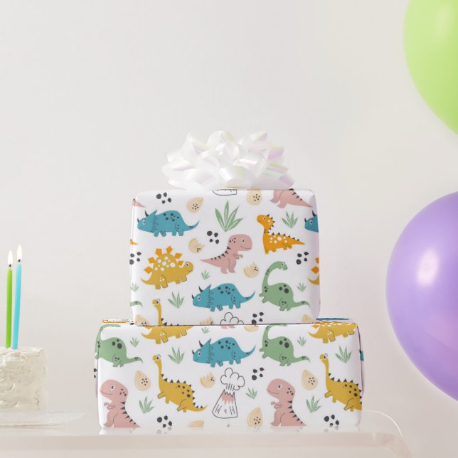 Papier Cadeau Dinosaure (Cadeaux de fête)