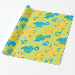 Papier Cadeau Dinosaure adorable