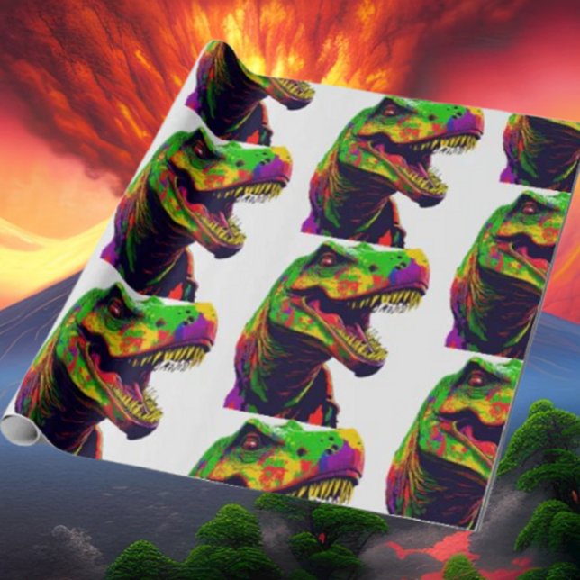 Papier Cadeau Dinosaure Cool Jaune Joyeux Anniversaire (Bring your dream party to life with our selection of quality Dinosaur themed party supplies)