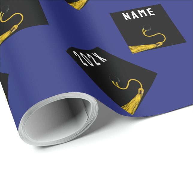 Papier Cadeau Diplôme 2025 Cadeau (Coin rond)