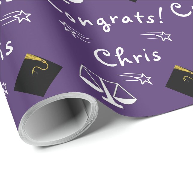 Papier Cadeau Diplôme de droit Cadeau (Coin rond)