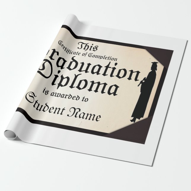 Papier Cadeau Diplôme d'études supérieures (Déroulé)
