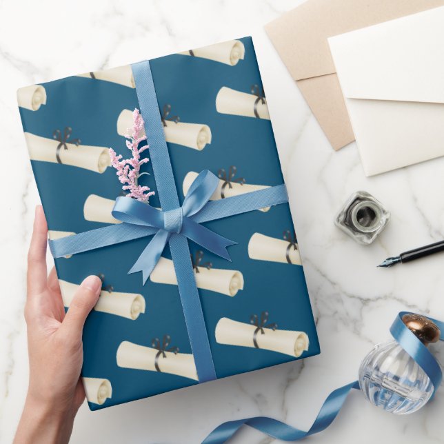 Papier Cadeau Diplôme d'études supérieures avec Bow (Cadeaux)