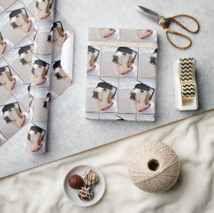 Papier Cadeau Diplômé Labrador Retriever avec bonnet