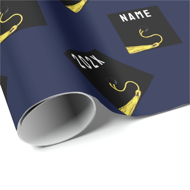 Papier Cadeau Diplôme personnalisé 2025 Cadeau (Coin rond)