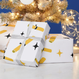 Papier Cadeau Diplômes d'études supérieures enveloppant motif pa