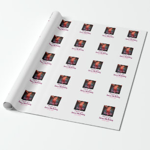 Papier Cadeau Dirty 30 Anniversaire ajouter nom rose ajouter dat