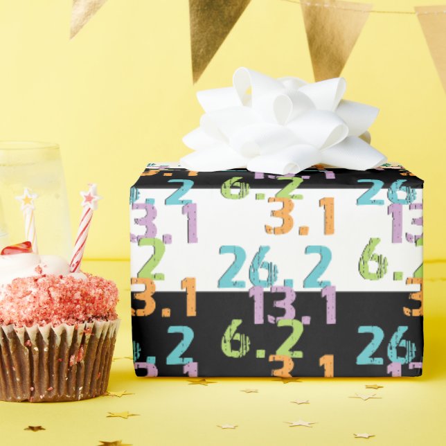 Papier Cadeau distance de marche pour les coureurs Envelopper du (Fête d'anniversaire)