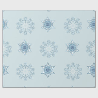 Papier Cadeau Ditsy Snowflake pattern backgrounds textures