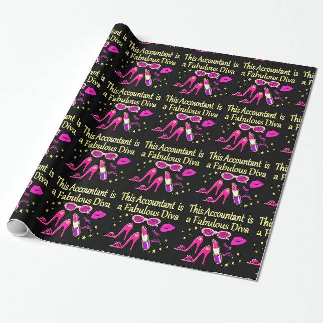 PAPIER CADEAU DIVA COMPTABLE DIVA FABULEUX (Déroulé)
