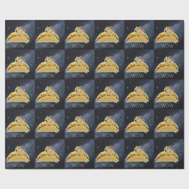 Papier Cadeau doce taco meme wrapping paper (Couture)