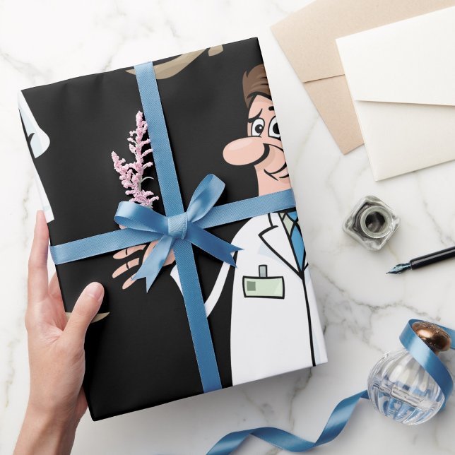 Papier Cadeau Docteur Médicale (Créateur téléchargé)
