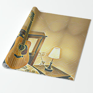 Papier Cadeau Don de guitare acoustique