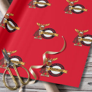 Papier Cadeau Don de Père Noël Livraison spéciale Nom personnali
