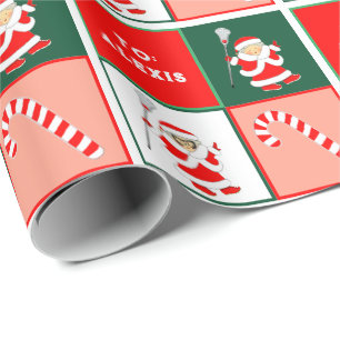 Papier Cadeau Don Filles Lacrosse