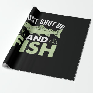 Papier Cadeau Don Fisher Juste Fermer Et Poisson