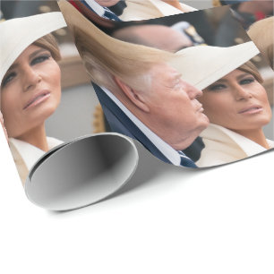 Papier Cadeau Donald & Melania Trump