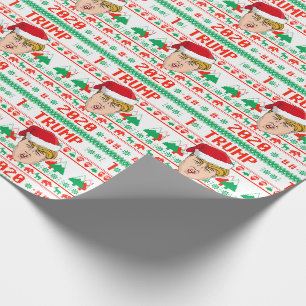 Papier Cadeau Donald Trump 2020 Noël laid
