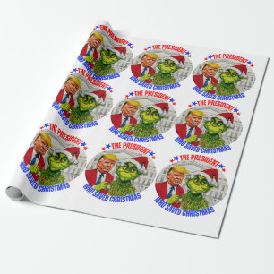 PAPIER CADEAU DONALD TRUMP-CHRISTMAS LIVRE