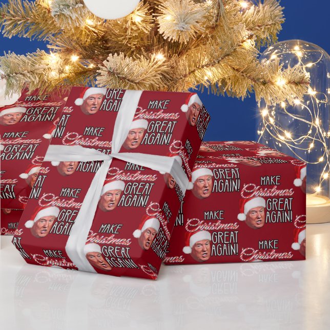 Papier Cadeau Donald Trump drôle (Vacances)
