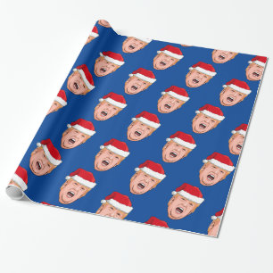 Papier Cadeau Donald Trump en colère Noël