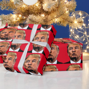 PAPIER CADEAU DONALD TRUMP KISS CHRISTMAS LIVRE