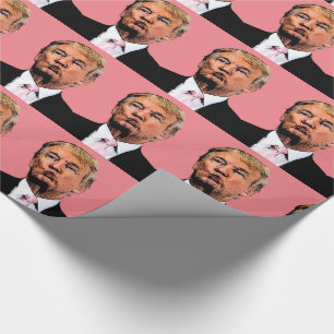 PAPIER CADEAU DONALD TRUMP KISS LIVRE D'ANNIVERSAIRE D'ANNIVERSA