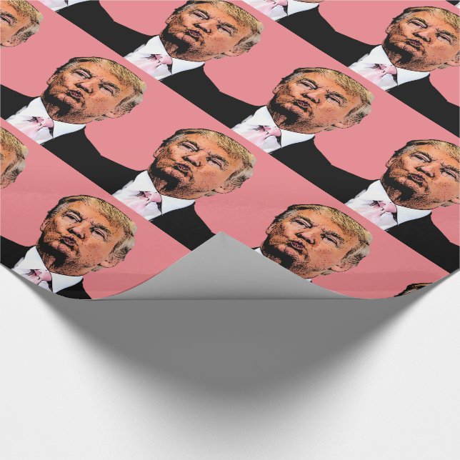 PAPIER CADEAU DONALD TRUMP KISS LIVRE D'ANNIVERSAIRE D'ANNIVERSA (Coin)