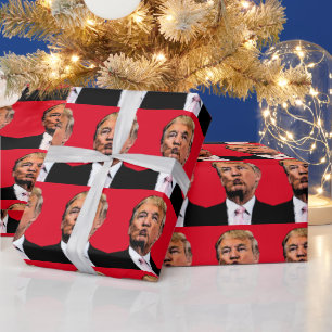 PAPIER CADEAU DONALD TRUMP KISS WRAPPER PAPIER