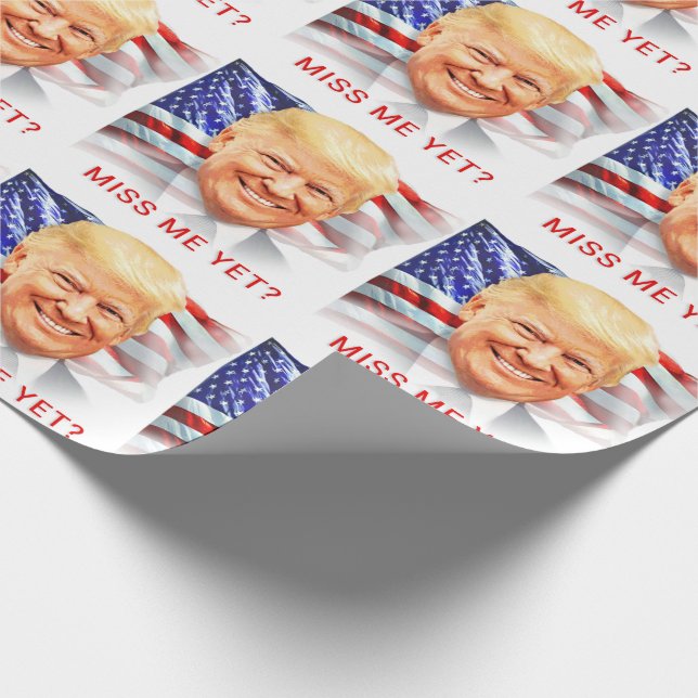 Papier Cadeau Donald Trump Me Manque Encore ? (Coin)