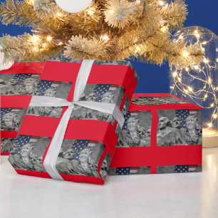 PAPIER CADEAU DONALD TRUMP MT.RUSHMORE CHRISTMAS LIVRE
