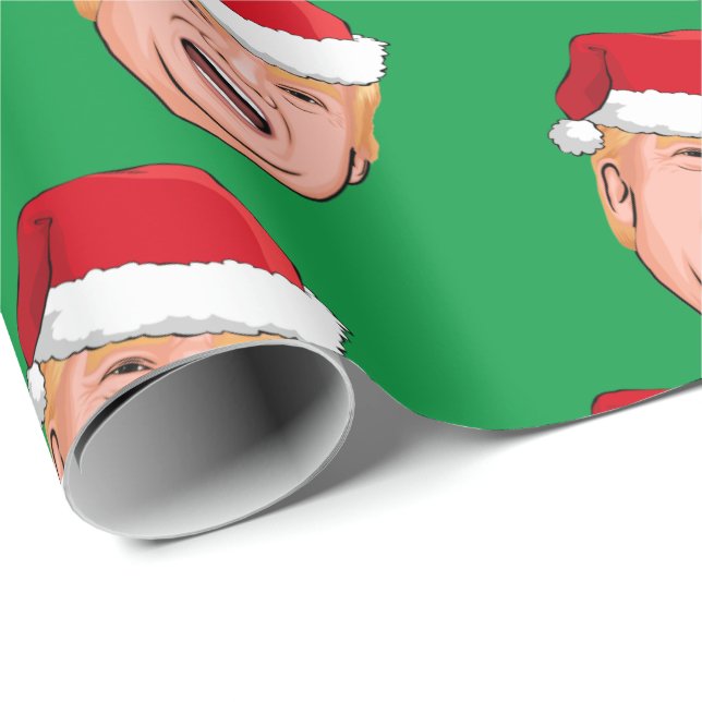 Papier Cadeau DONALD TRUMP Noël (Coin rond)
