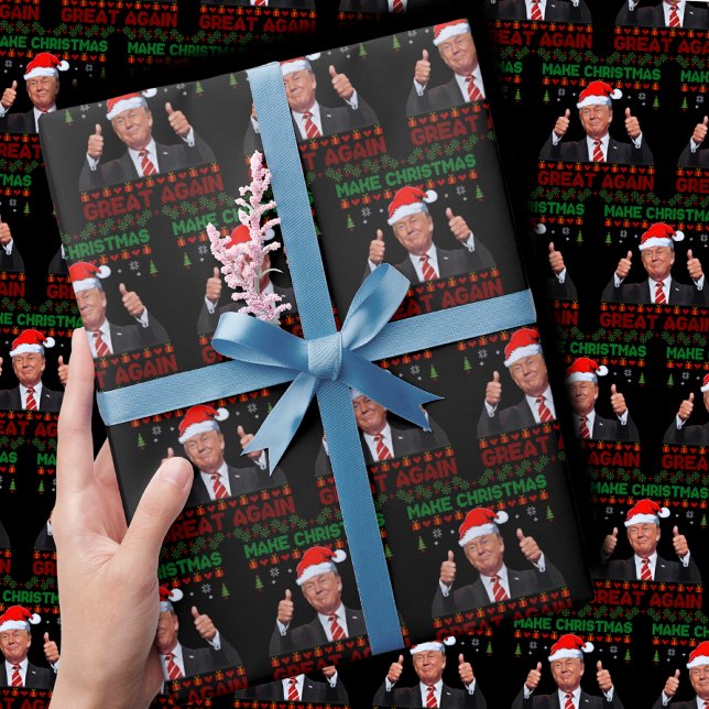 Papier Cadeau Donald Trump redonne sa grandeur à Noël (Créateur téléchargé)