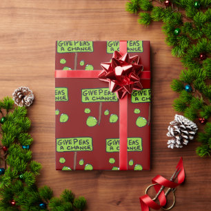 Papier Cadeau Donnez une chance aux pois