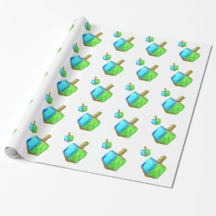 Papier Cadeau Double Dreidels